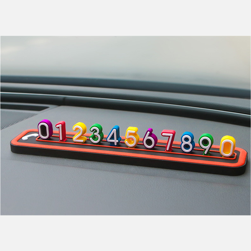 Automobile Accessories Multicolor Car Temporary Parking Phone Number Card Plate