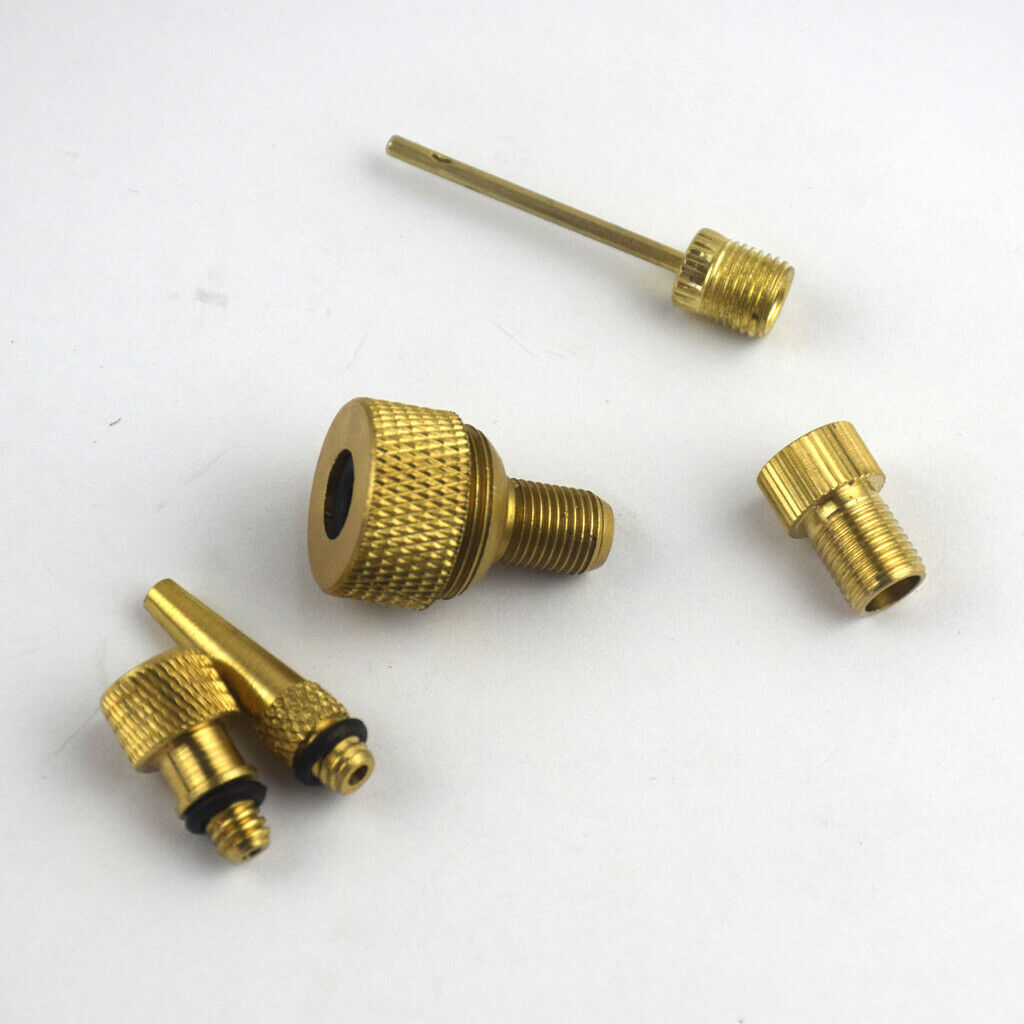 Pack of 5 Bike Pump Adapter Adaptor Converter Tire Tube Valve Nozzle Devices