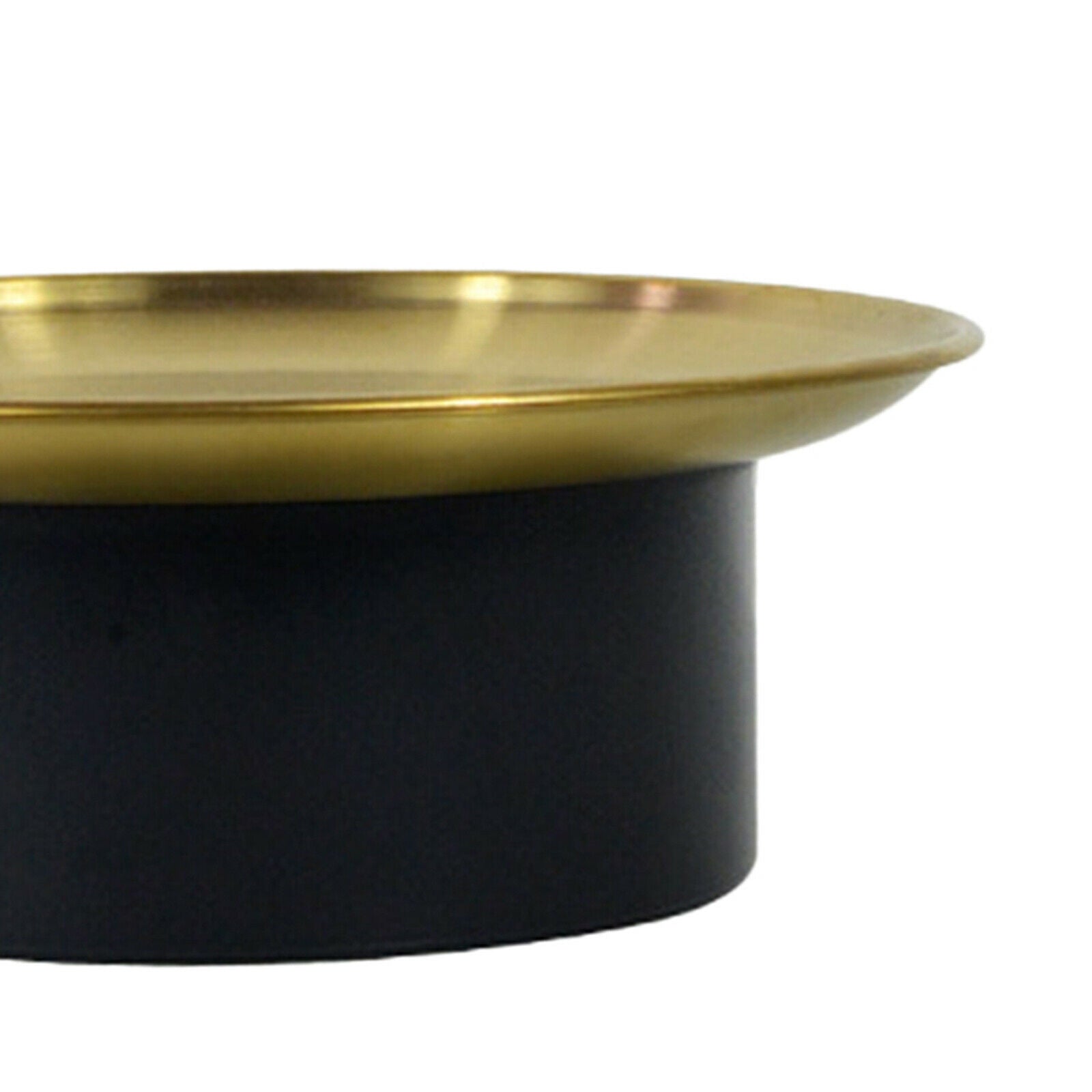 Storage Tray Lidded Cake Lipstick Jewelry Plate Countertop Gift Black Big