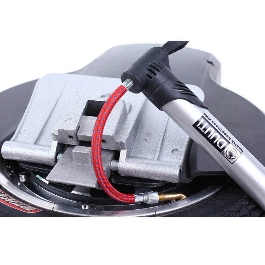 2Pcs Bike Pump Extension Hose Inflator Tube Pipe Cord Schrader Valve Adapter
