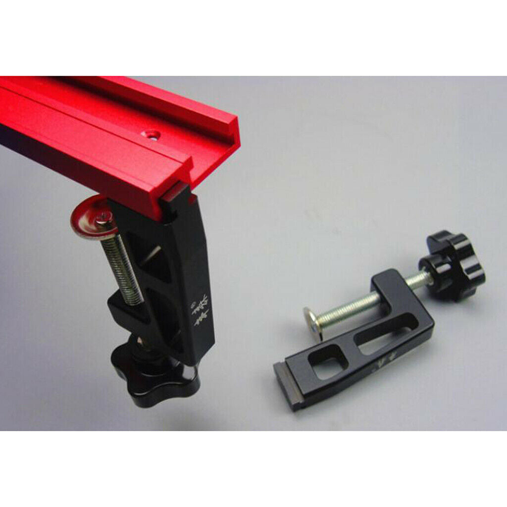 2PCS HEAVY DUTY T SLOT CLAMP 6'' WOODWORKING GRIP VISE - BLECK