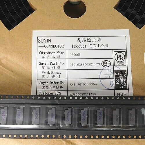 [100pcs] 010162FB Mini Jack Stereo 2.5 mm SMD