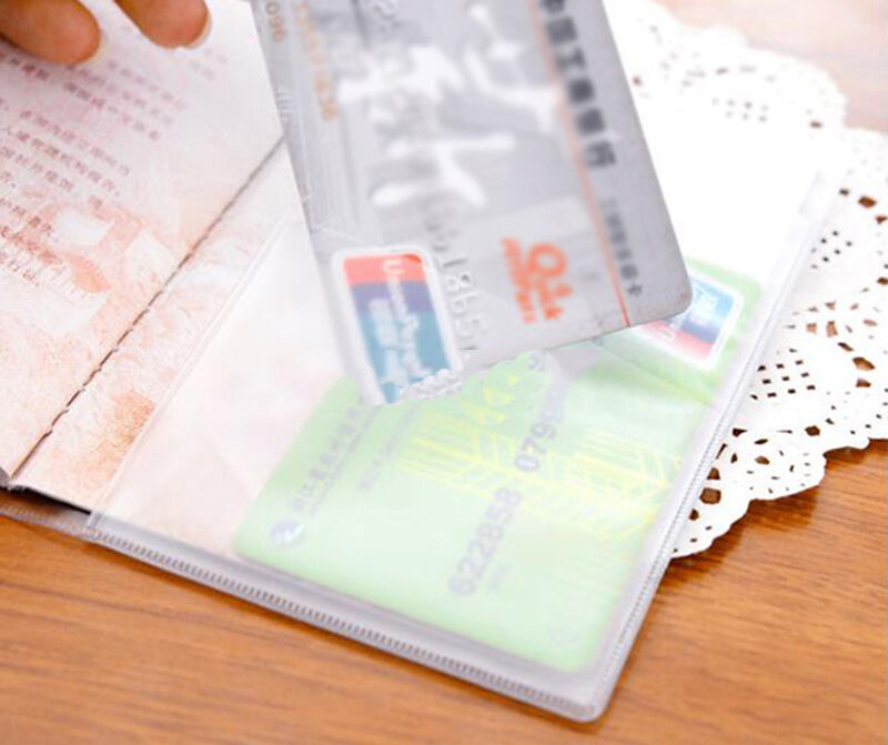 Transparent Passport Cover Holder Case Organizer ID Card Protector Travel .l8