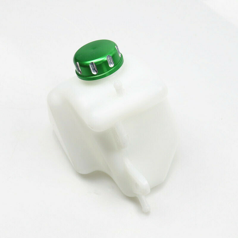 Green Lid ABS Plastic Coolant Reservoir Tank Radiator For Kawasaki KLX250 08-15