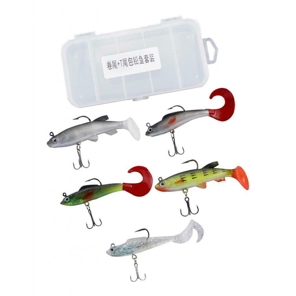 Lots 5 Fishing Lures Artificial Topwater Floating Baits Freshwater Saltwater