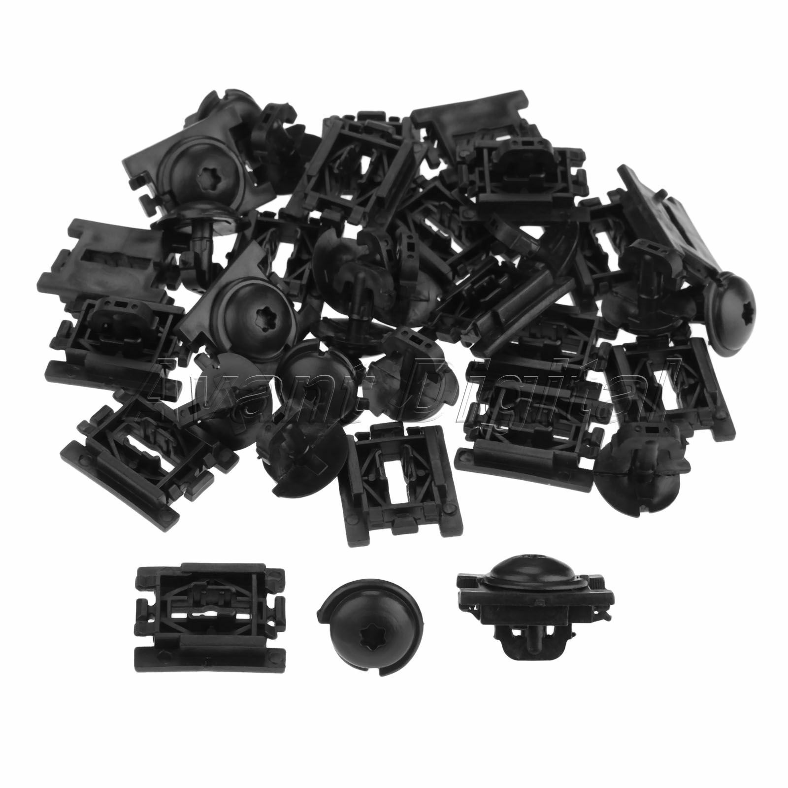 20PC Auto Mudguard Lining Nylon Fasteners Car Fender Fixing Clips Clamps Set