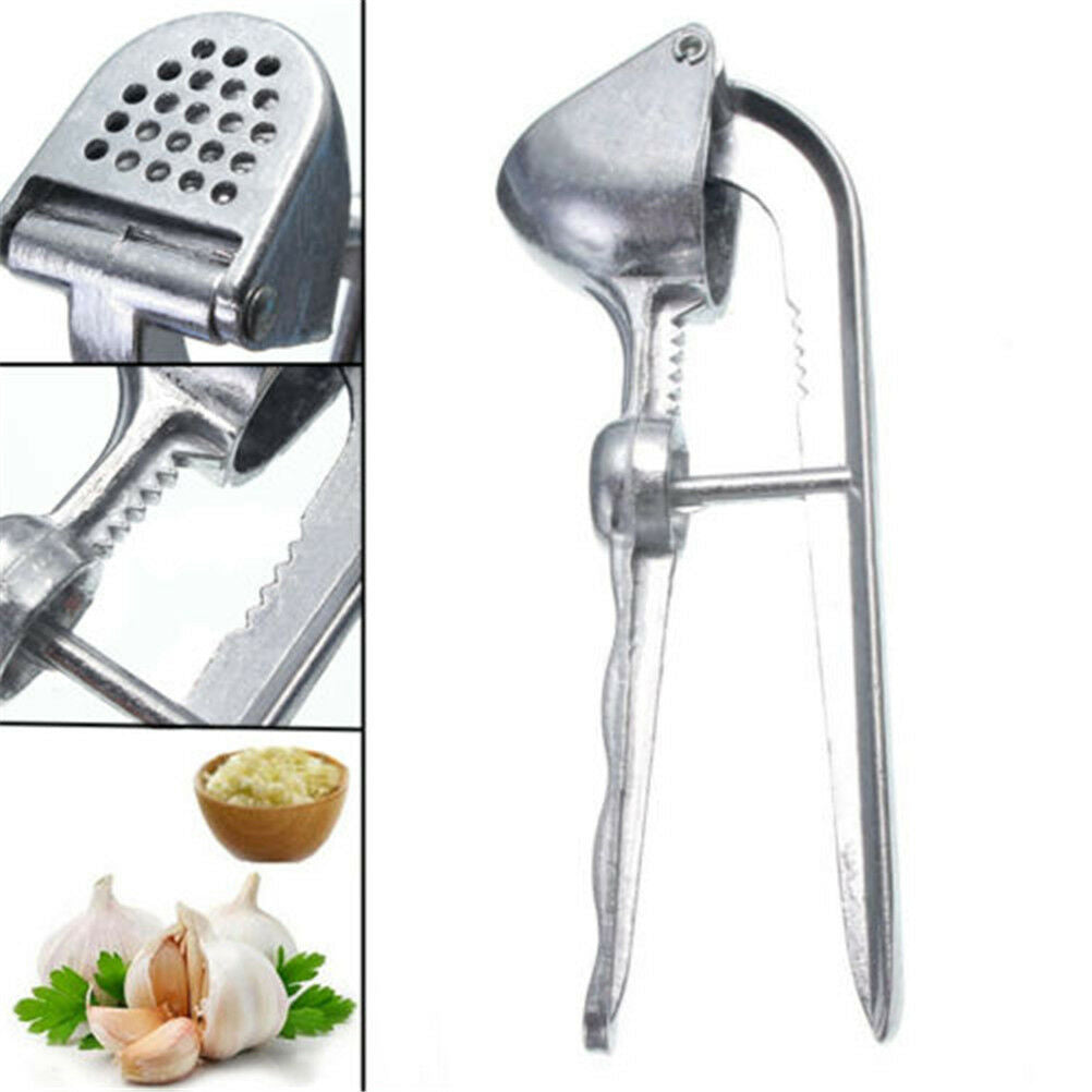 Stainless Steel Garlic Press Crusher Squeezer Masher Home Kitchen Mincer .l8
