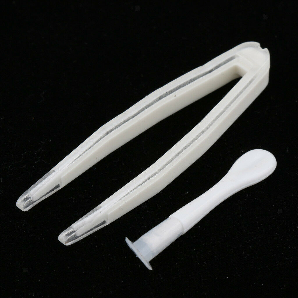 3 Pairs Contact Lens Boxes Travel Soaking Storage Case with Tweezers Kit