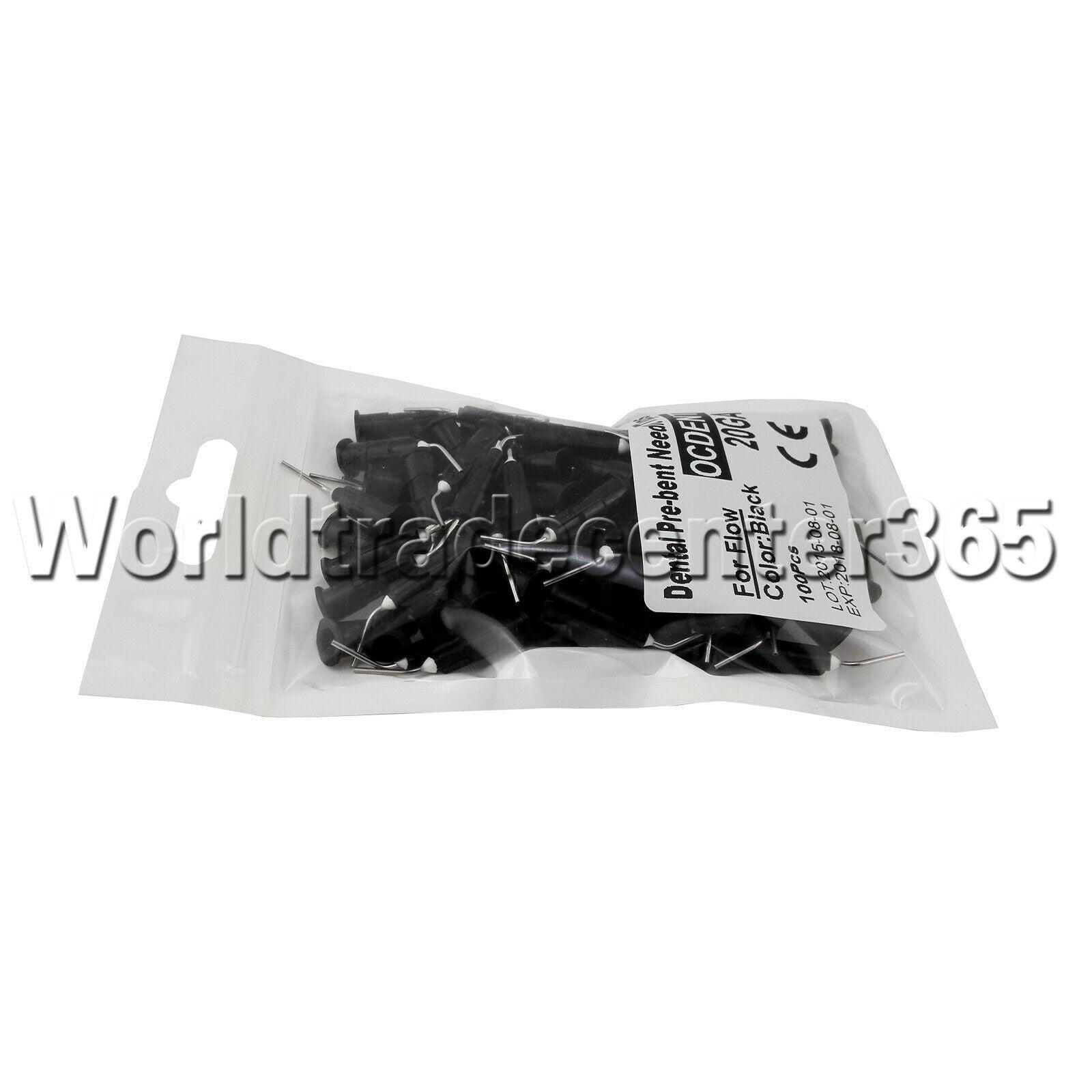 500Pcs Pre Bent Applicator Flow Tips for Flowable Composite 20GA Black