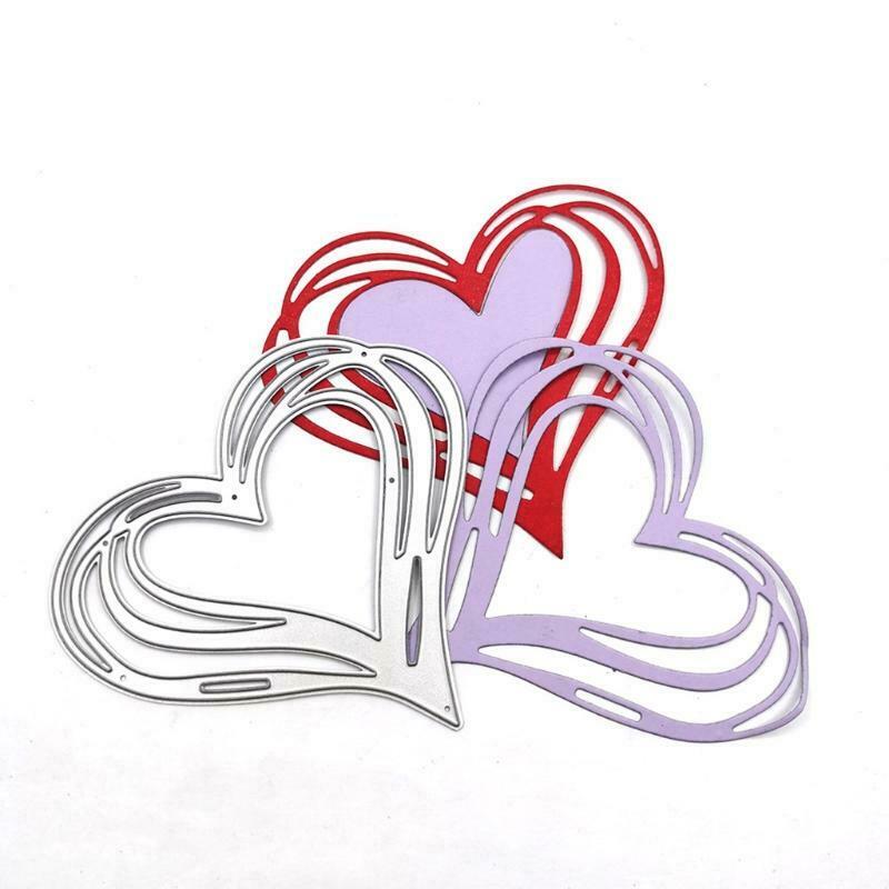 Heart Shape Metal Cutting Dies Stencil DIY Scrapbook Album Paper Card Template