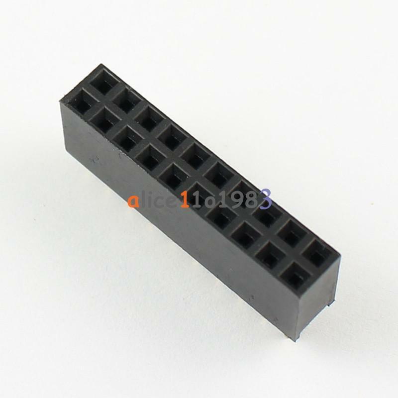 20PCS 2x10 20Pin 2.54mm Double Row Female Straight Header Pitch Socket Pin Strip