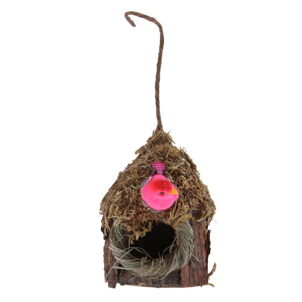 2 Pcs Natural Pet Bird Nest Canary Cockatiel Breeding Birdcage Cave Bed