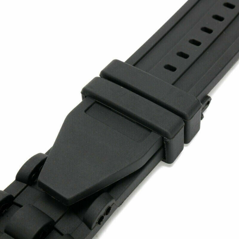 Rubber Watch Band Strap 26mm Black For Invicta Pro Diver Collection Chronograph