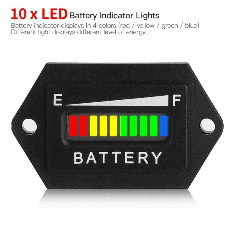 48V Volt BATTERY INDICATOR METER GAUGE for EZGO Club Car Yamaha Golf Cart S7L7