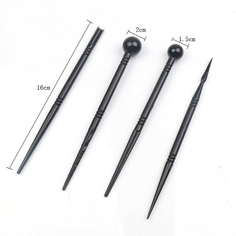 Delicate 4pcs Cake Carved Pens Flower Modelling Cake Decor Biscuits MoldsDD