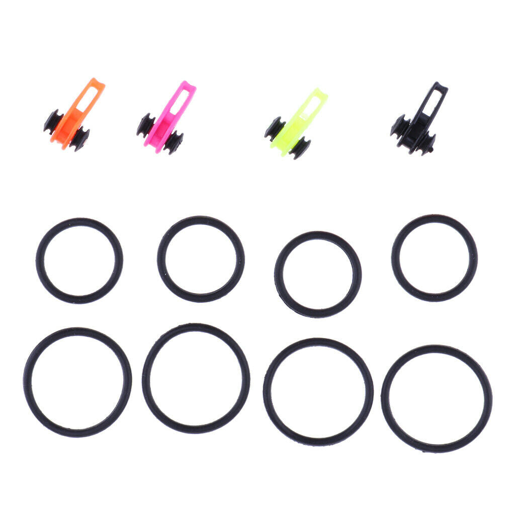 4pcs Multiple Color Fishing Pole Hook Keepers Bait Holders Safety Lures Jig