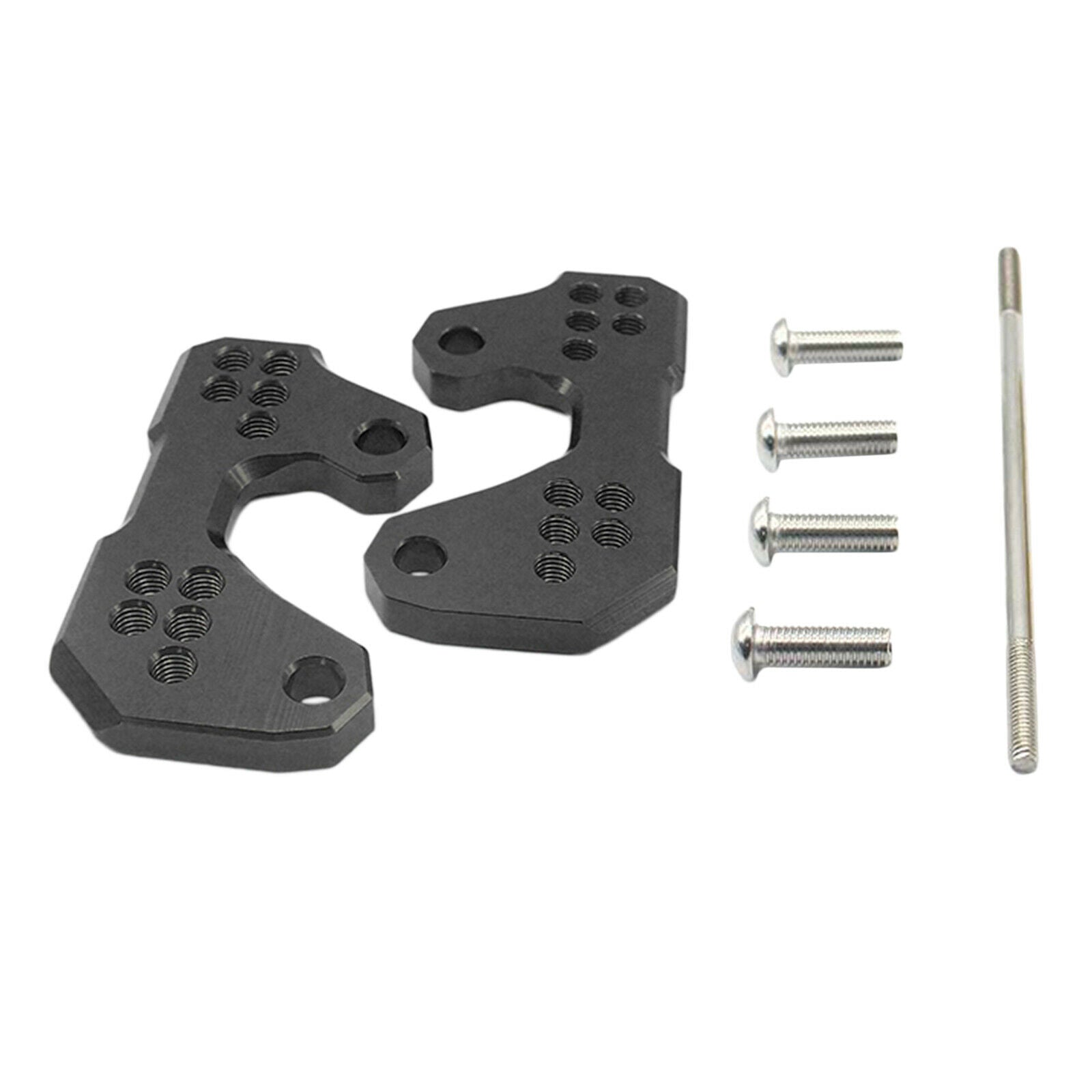 1Pair Rearsets Base Foot Raise Bracket Fits for Yamaha R3 R25 MT03 Black