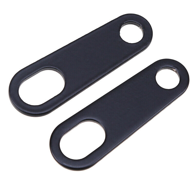 4PC Black Iron Motorcycle Turn Signal Light  Small Holder Brackets Universal Fit