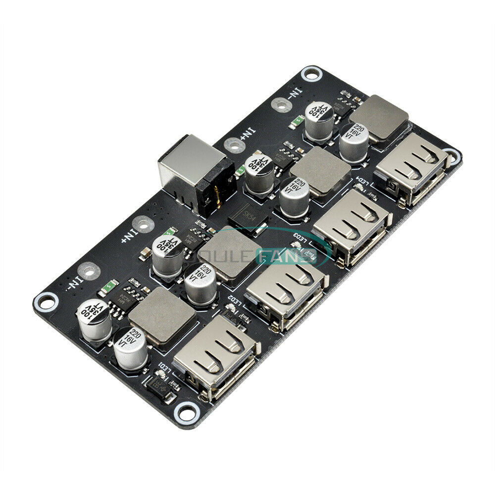 4-Channel DC Step-Down Module 12V24V to QC3.0/2.0 Car Charger Fast Charge