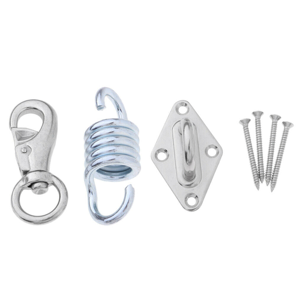Stainless Steel Extension Spring Hook for Hanging Hammock Chair Porch Swing