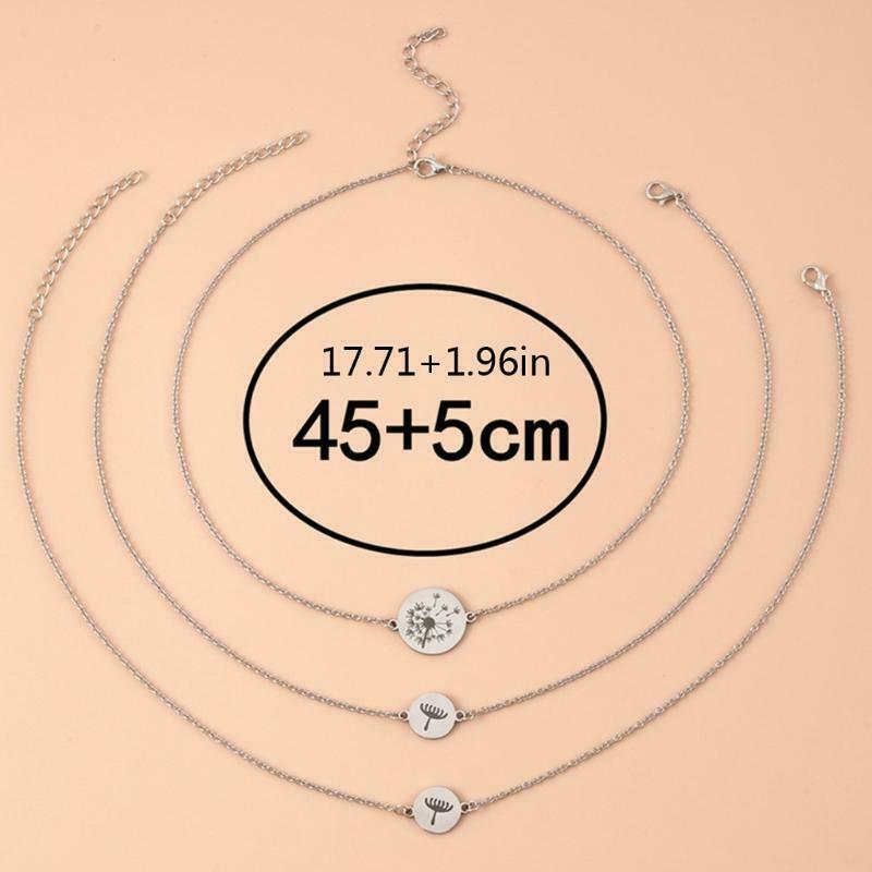 Soul Sister Expandable Dandelion Necklace for Women Friendship Lover Gifts 3x