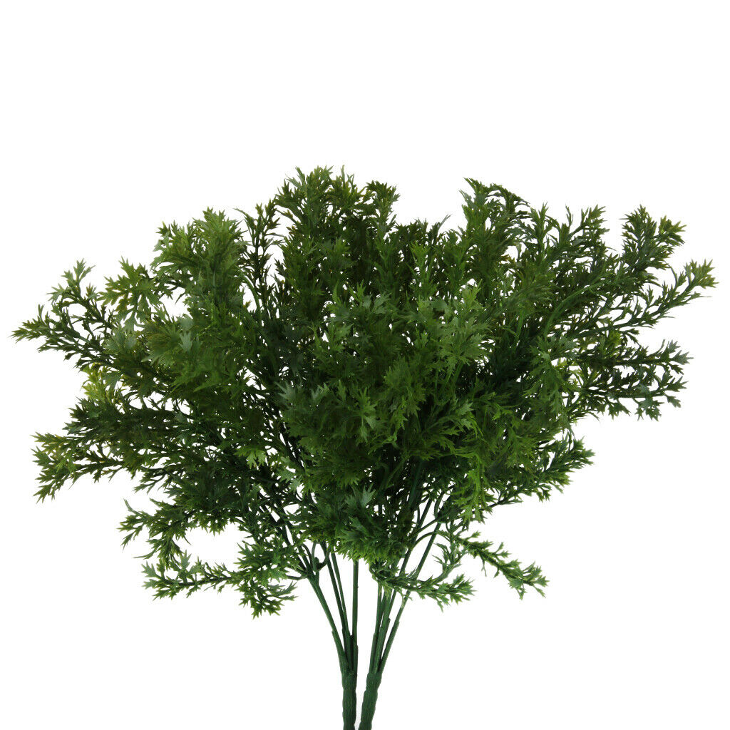 Realistic Parsley Plant Lifelike Green Potted Flower Decor for Indoor Office