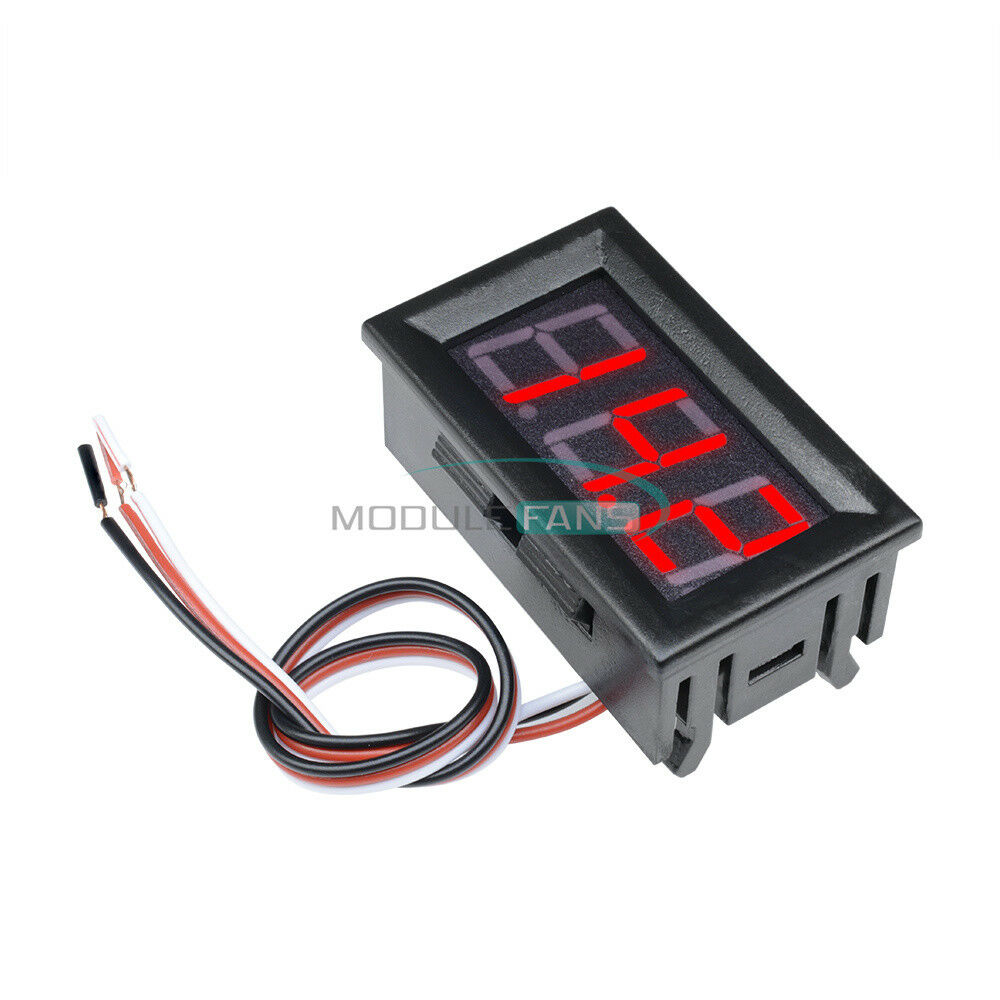 Red 0.56" DC 4.5-30V LED Digital Voltmeter Panel Accurate Meter 3 Wire