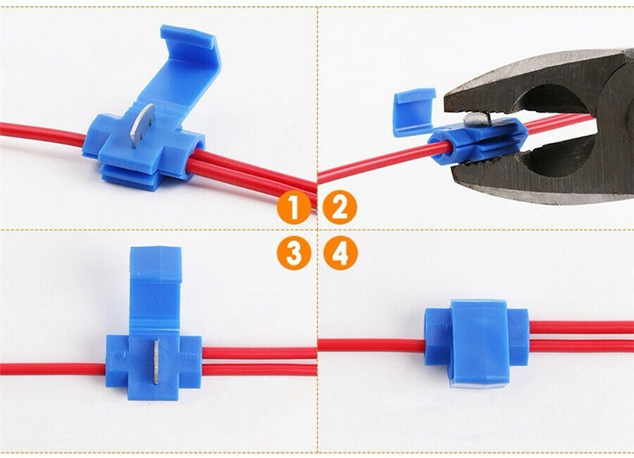 150 Pcs Insulated 0.5-6mm Quick Splice Wire Connector Crimp Terminals 22-10 AWG