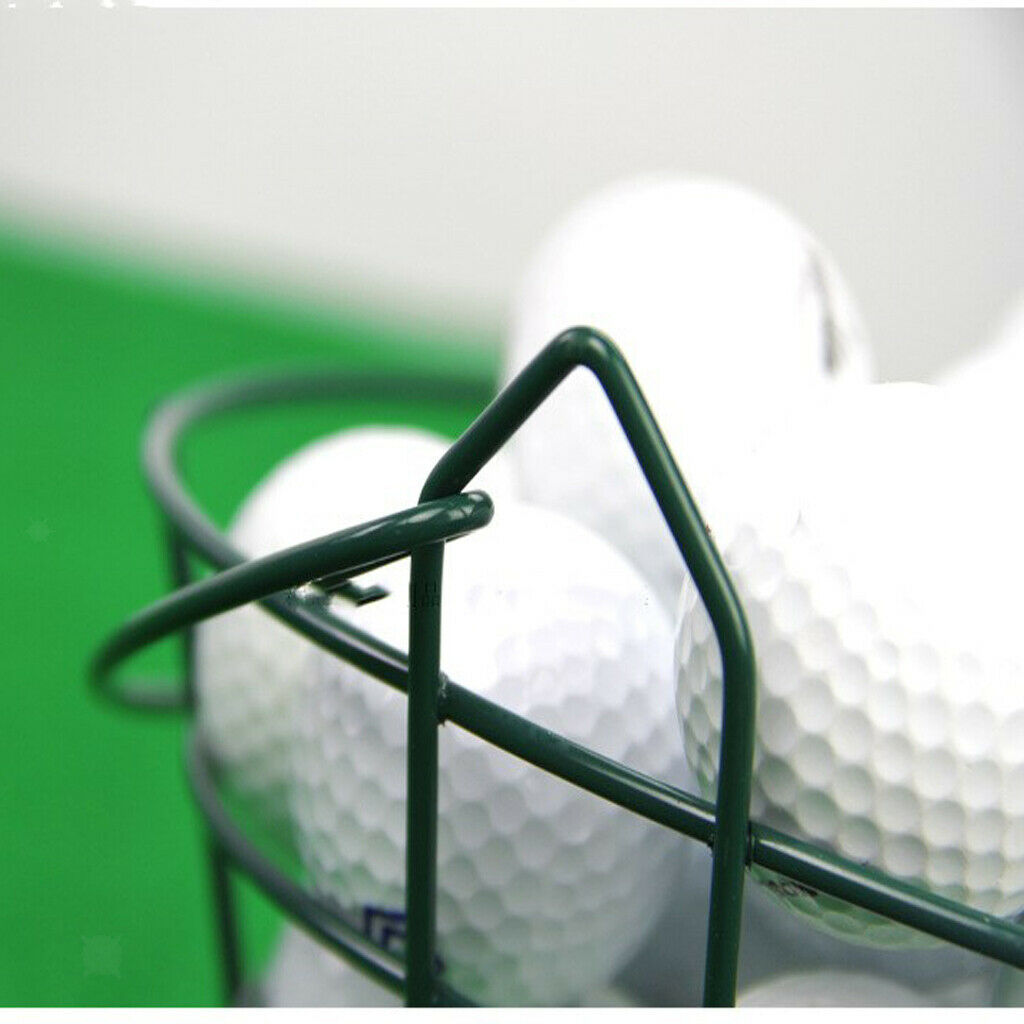Steel Wire Golf Range Buckets Metal Ball Container Holder with Carrying Handle