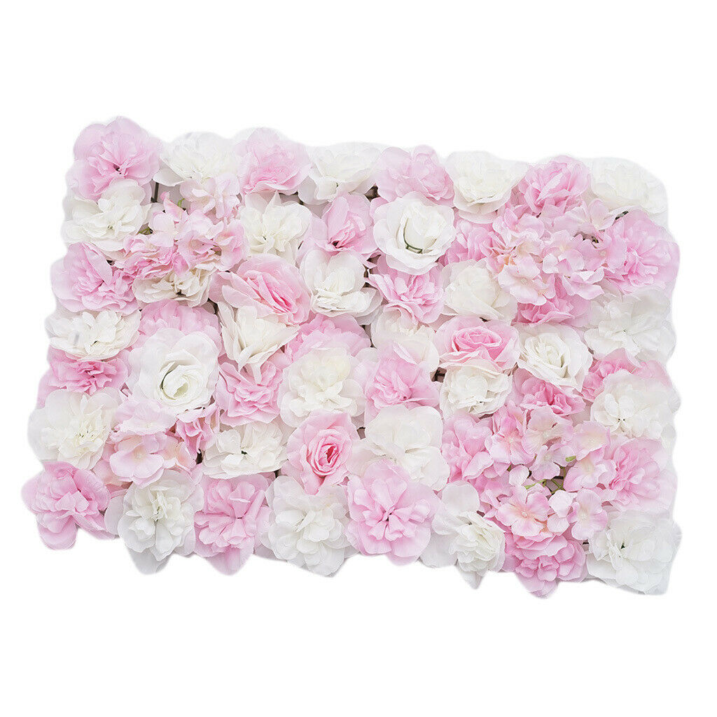 3x Pink&White Hydrangea Flower Wall Flower Decor Hanging Party Background