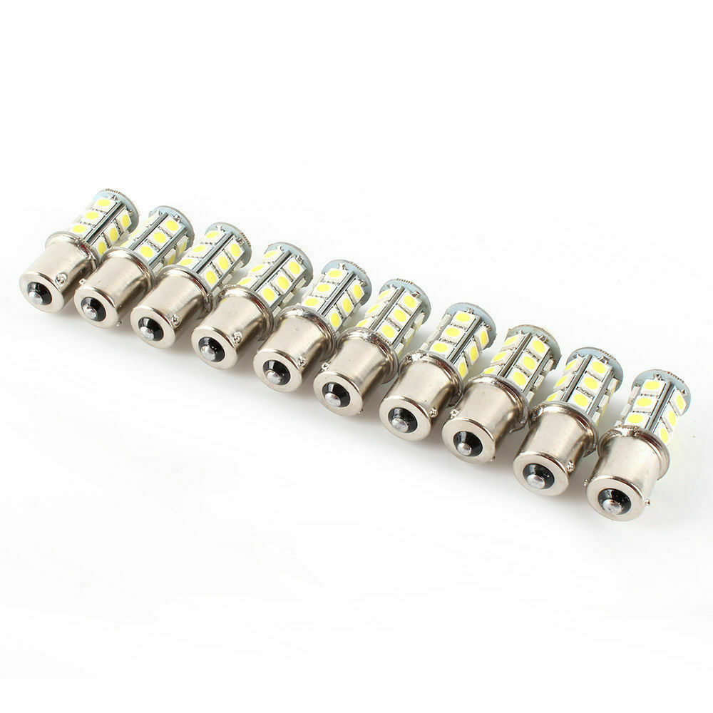 10PCS (Warm White) RV Car 1156 BA15S 5050 18smd 1141 LED Bulb