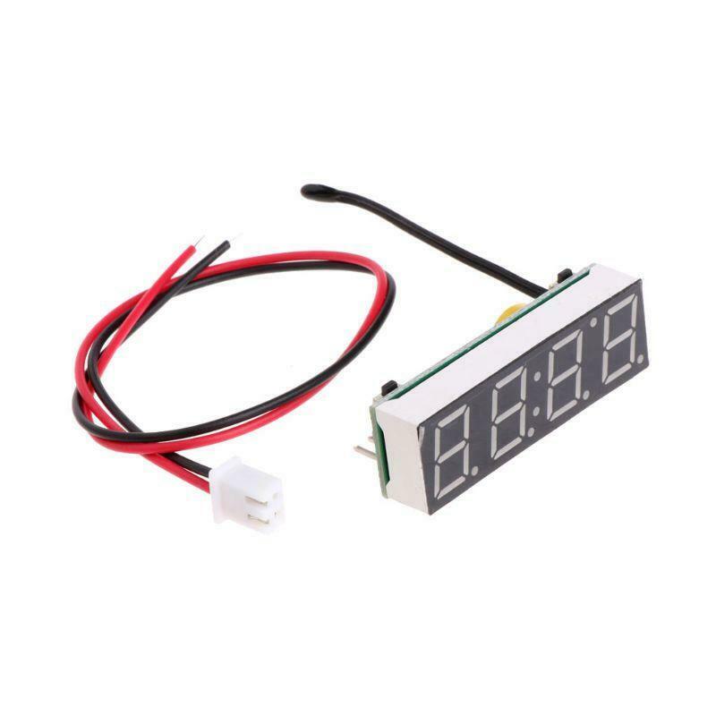 Digital Car LED Electronic Clock Time Temperature Voltage 3 in 1 Meter 12V 5-20V