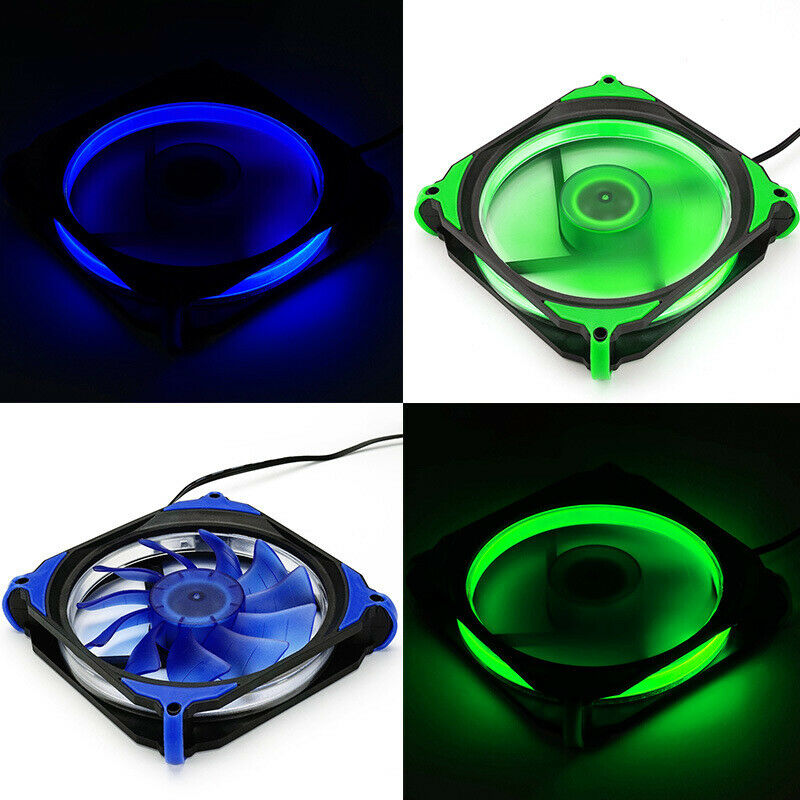 2X(KEEPRO LED Case Fan 120Mm Fans Silent Sleeve Bea 3Pin Desktop PC Fan ComH6U8)