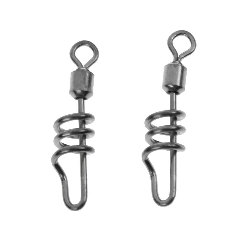 20 Pieces Fishing Swivels Connector Line Connector Fishing Tackle 6#
