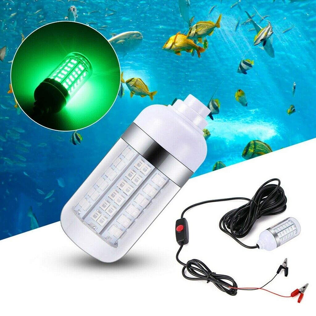 12-24V 108 LEDs Green Fishing Light Underwater Submersible Squids Attracter