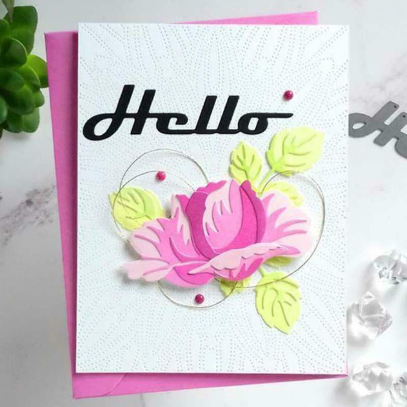 Wild Flower DIY Metal Cutting Dies Stencil Scrapbooking Album Paper Card Decor