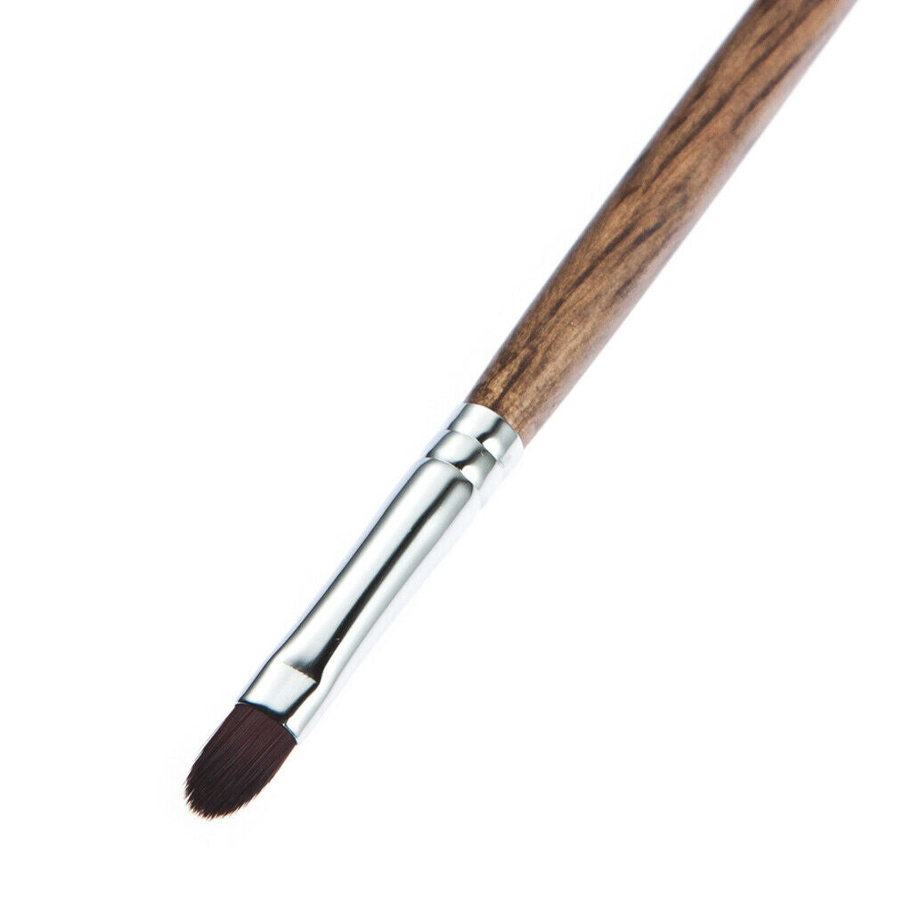 Wooden Handle Makeup Brush for Lip Eye Concealer Highlight Eyeliner Comestic