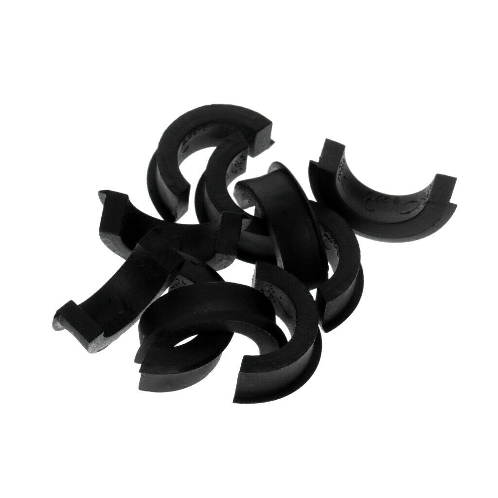 10 Pairs Bike Plastic Handlebar Spacer Two Size, Black