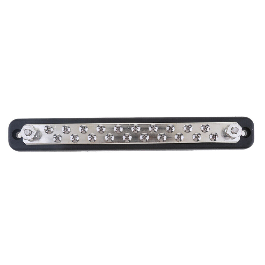 12V / 24V 20 WAY POWER DISTRIBUTION BUS STRIP 5x4mm SCREWS 100A