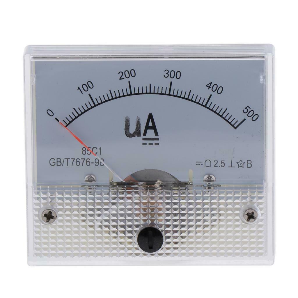 Accurate 85C1-uA Panel DC Ampere Tester Current Measuring Tools 0-500uA