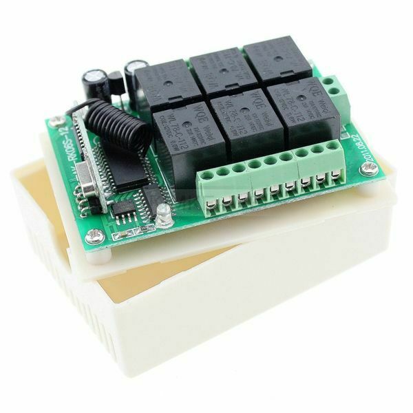 6 Channel Wireless Remote Control 433MHz Home Garage