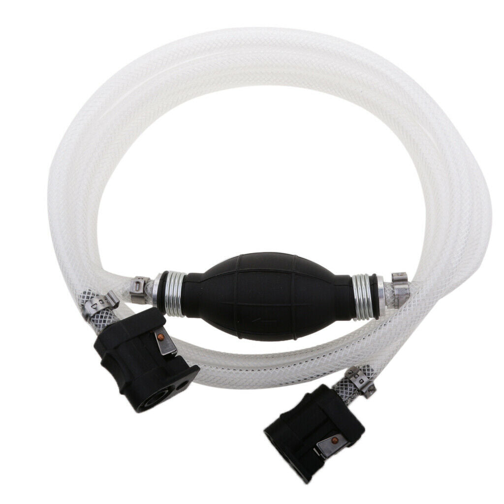 Universal 5/16" Fuel Gas Line Hose Outboard Primer Bulb for Boat White
