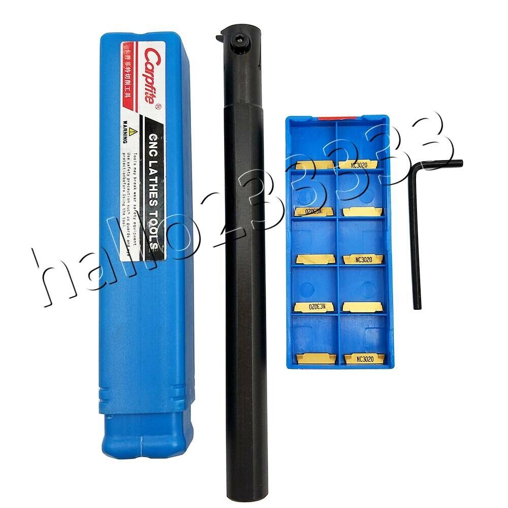 MGIVR2016-4 Lathe Turning Tool Boring Bar Holder+10pc MGMN400-M Inserts+Wrench