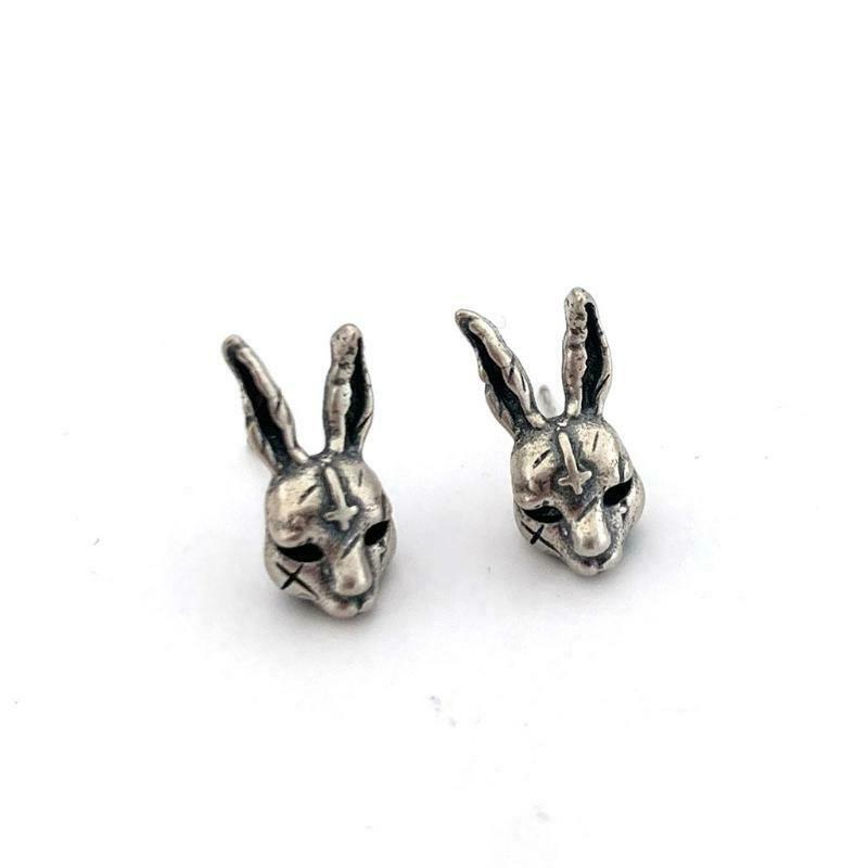 Women Retro Earrings Retro Cross Bunny Earrings for Party Costume Accessory