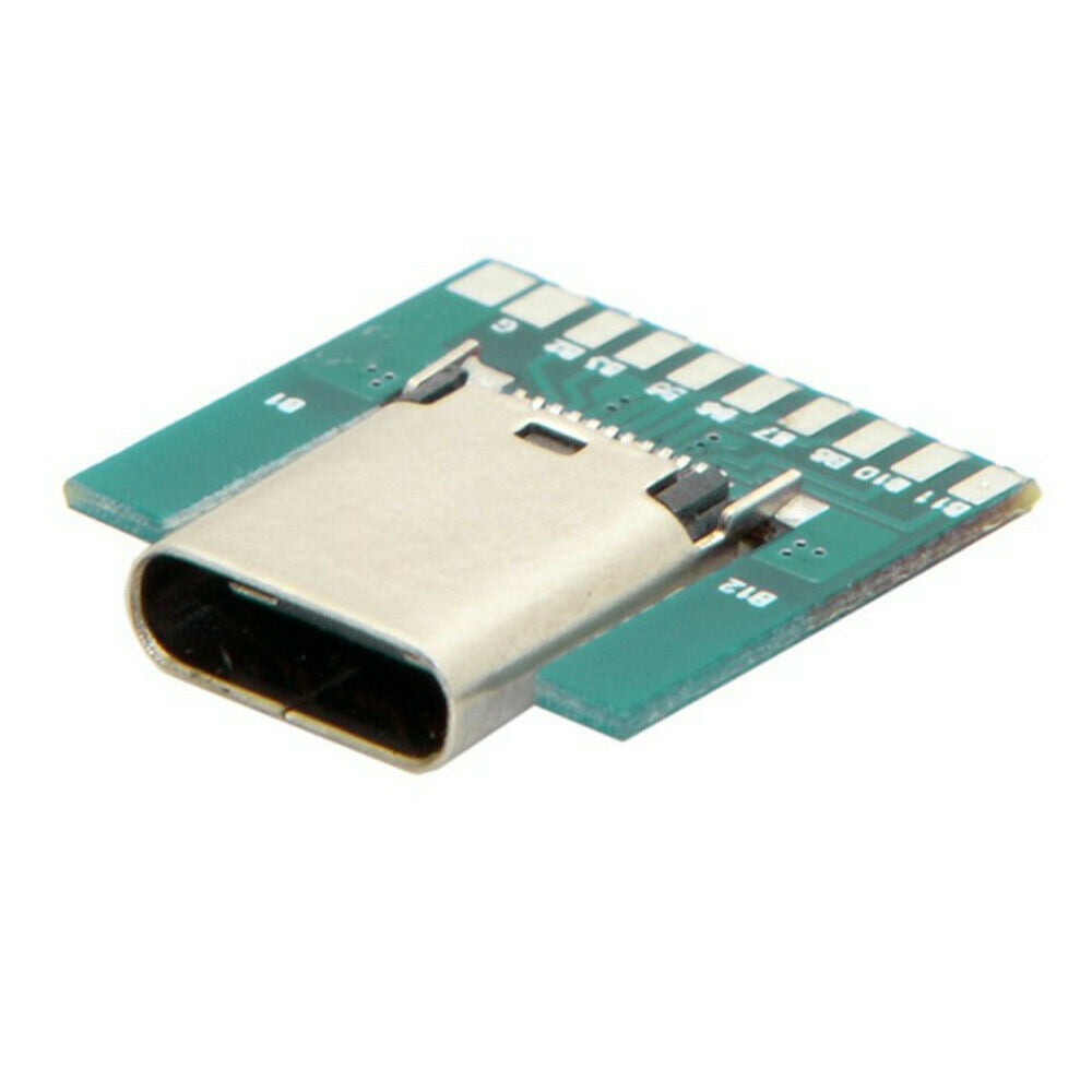 1Pcs USB 3.1 Type C Female Socket Connector Plug SMT Type with PC Board