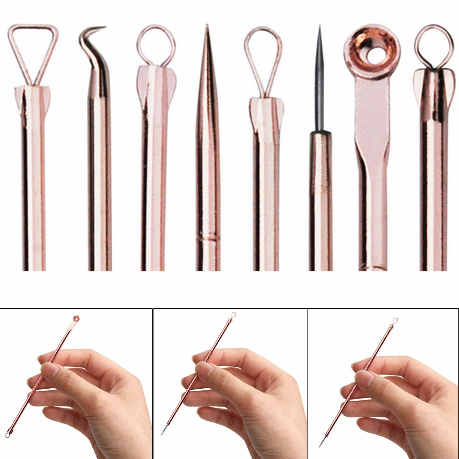Blackhead Remover Tool â€“ Pimple Popper Whitehead Removal Blemish Pore Extractor