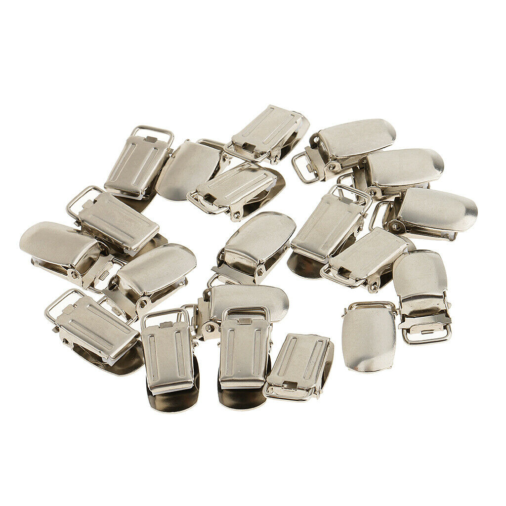20 Pieces Pacifier Suspender Clips 15mm