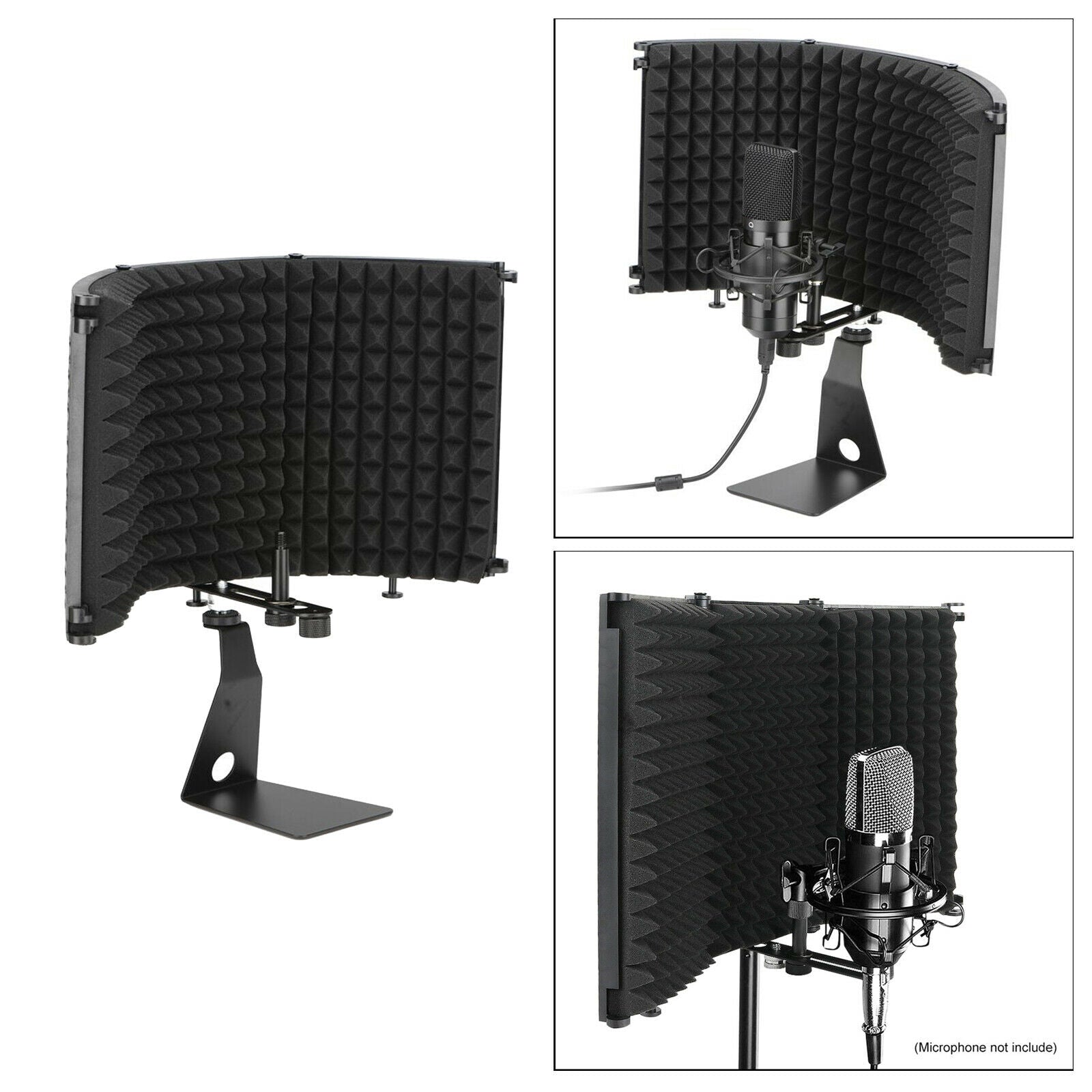 Folding Microphone Isolation Shield Studio Isolation Shield Mic Vocal Shield