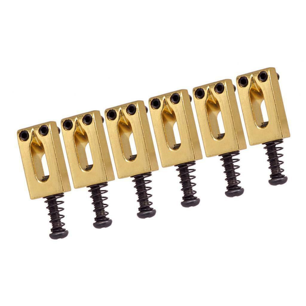 Golden Saddle Guitar Bridge String Saddles For Electric Guitar Spare Part