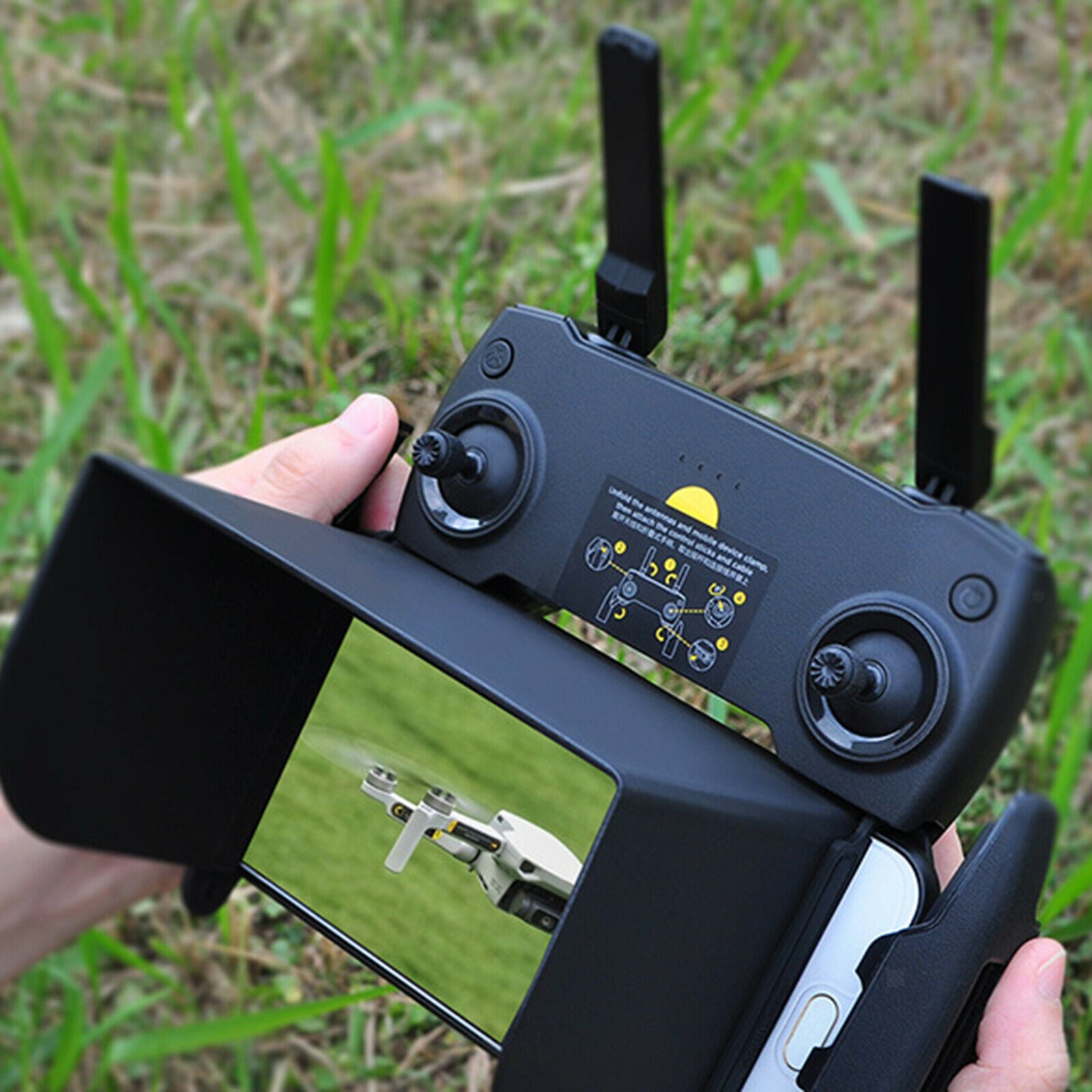 Foldable Sun Hood Cover Shade Fits DJI Mavic Mini 2 Romote Control RC Drone